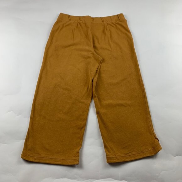 J. Jill Women's mustard brown capri pants wide leg - Picture 5 of 6